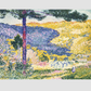 Valley with Fir; Shade on the Mountain (1909) painting in high resolution by Henri-Edmond Cross