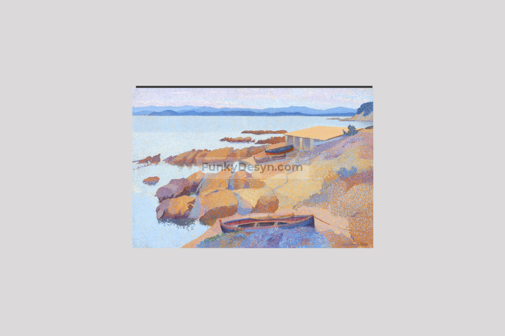 Calanque des Antibois (1891–1892) painting in high resolution by Henri-Edmond Cross