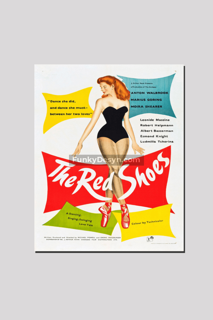 The Red Shoes -1948 16X20 Inches/ Wrapped Canvas Decor