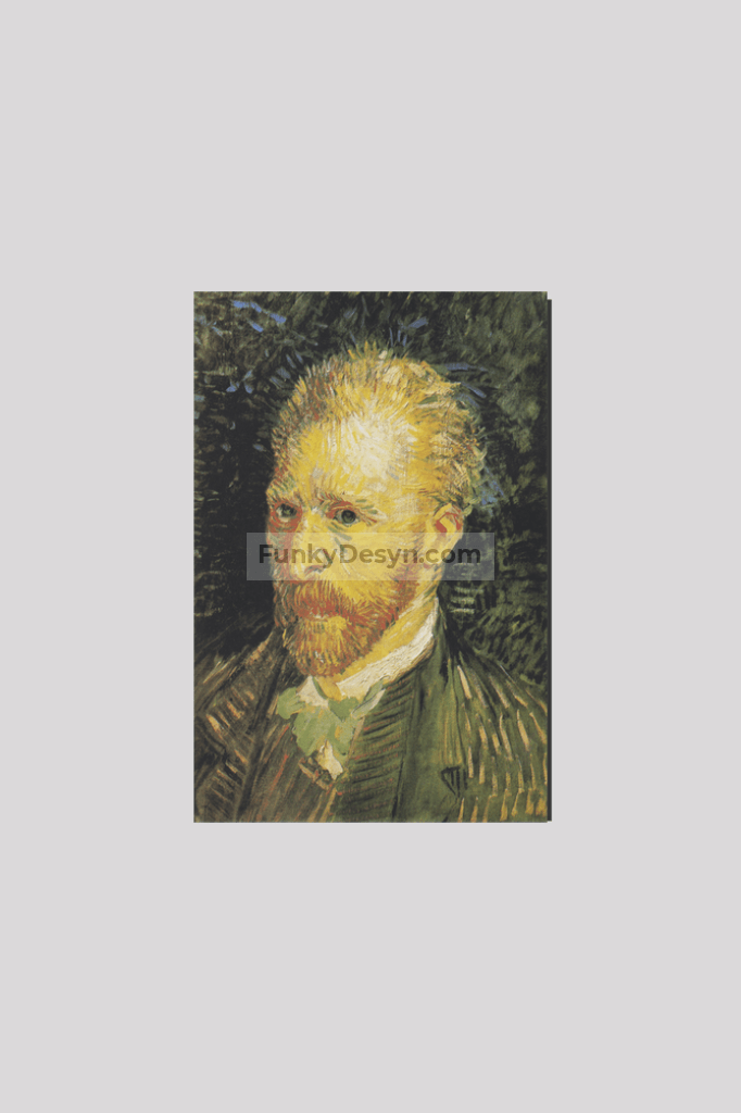 Vincent Van Goghs Self-Portrait (1887) Famous Painting 8X12 Inches/ Wrapped Canvas