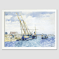 Marine Scene (Boats near Venice) (1903) painting by Henri-Edmond Cross.