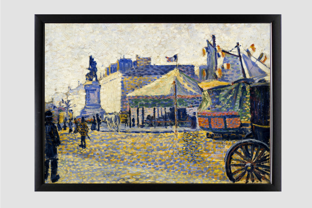 Place de Clichy (1887) painting  by Paul Signac