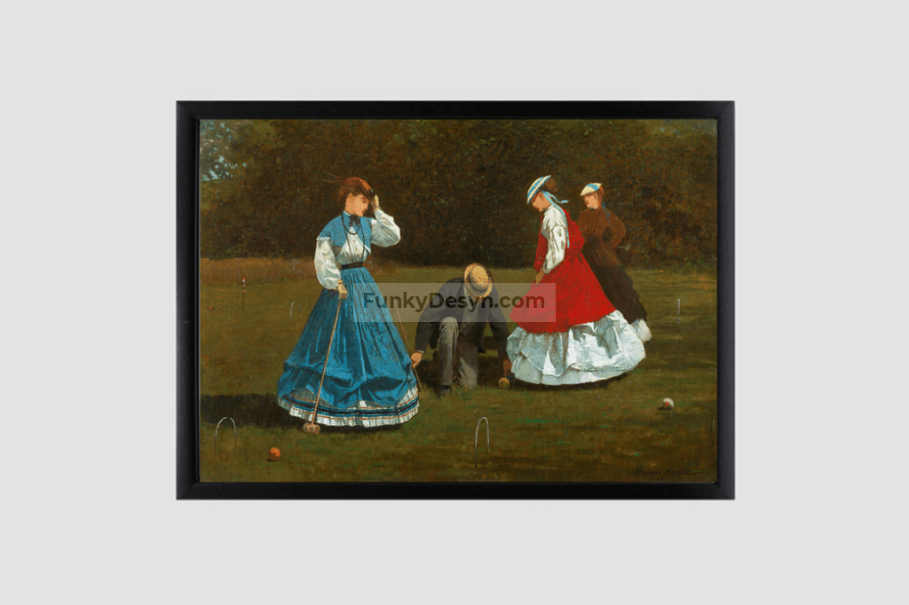 Croquet Scene (1866) by Winslow Homer