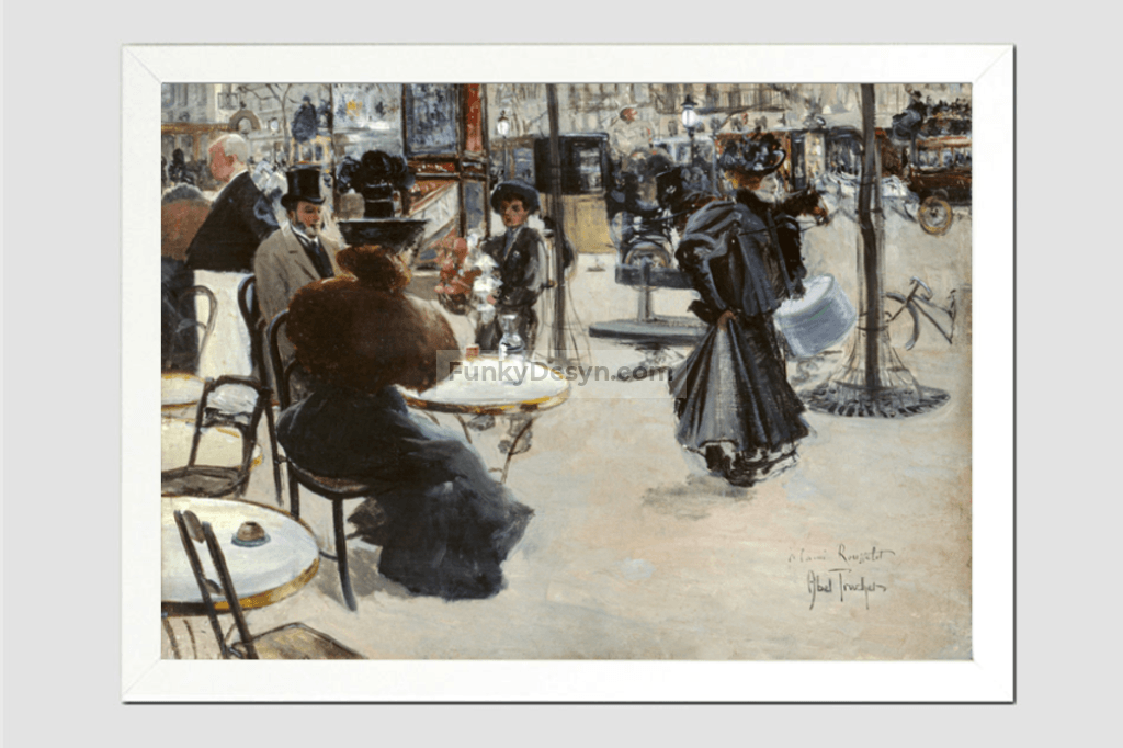 Street scene, Café terrace (1895) by Louis Abel-Truchet.