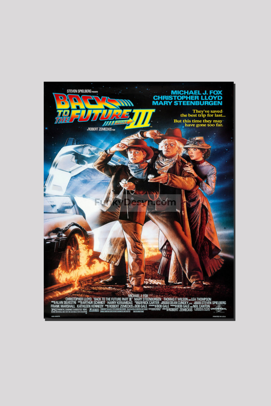 Back To The Future Part 3-1990 16X20 Inches/ Wrapped Canvas Decor