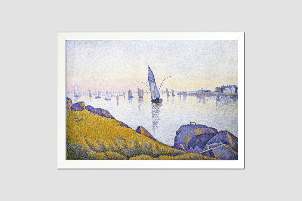 Evening Calm, Concarneau, Opus 220 (Allegro Maestoso) (1891) painting by Paul Signac