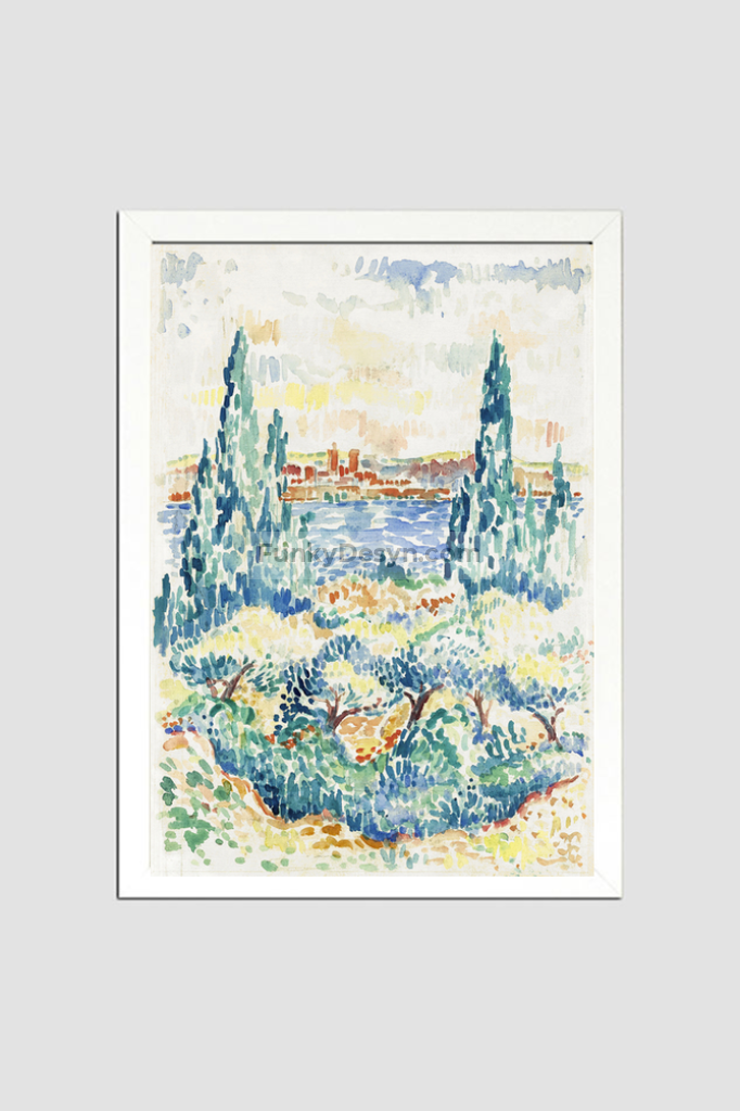 Antibes (1907) painting in high resolution by Henri-Edmond Cross