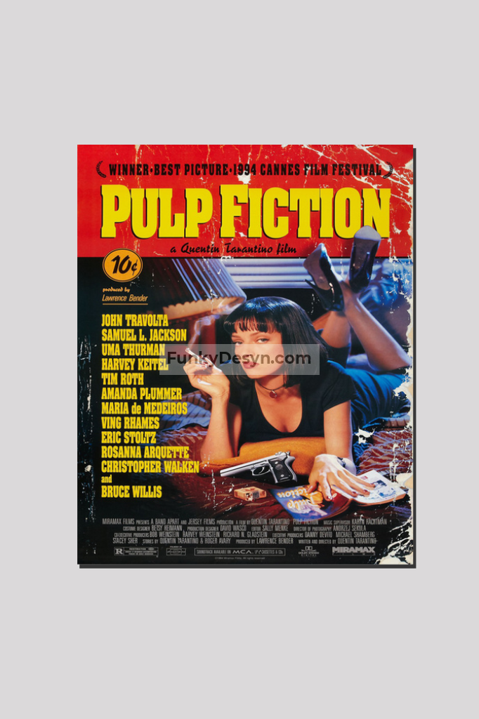 Pulp Fiction - 1994 16X20 Inches/ Wrapped Canvas Decor