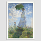 Claude Monet's Madame Monet and Her Son (1875), woman with a Parasol.