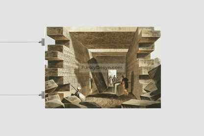 Interior of the Temple of Jupiter Ammon by Luigi Mayer (1755-1803).