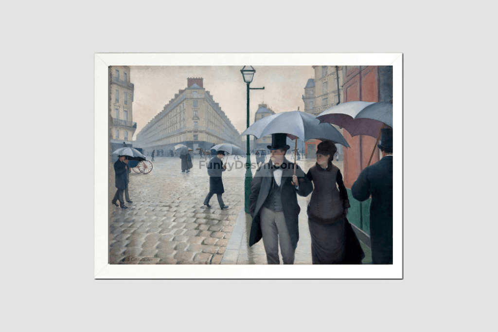 Paris Street Rainy Day (1877) painting  by Gustave Caillebotte