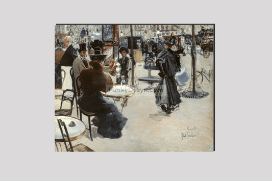 Street scene, Café terrace (1895) by Louis Abel-Truchet.