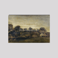 Farming Village At Twilight (1884) By Vincent Van Gogh 8X12 Inches/ Wrapped Canvas