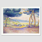 Pines Along the Shore (1896) painting in high resolution by Henri-Edmond Cross.