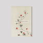 Large Pink Blossom on a Stem with Three Additional Buds by Katsushika Hokusai
