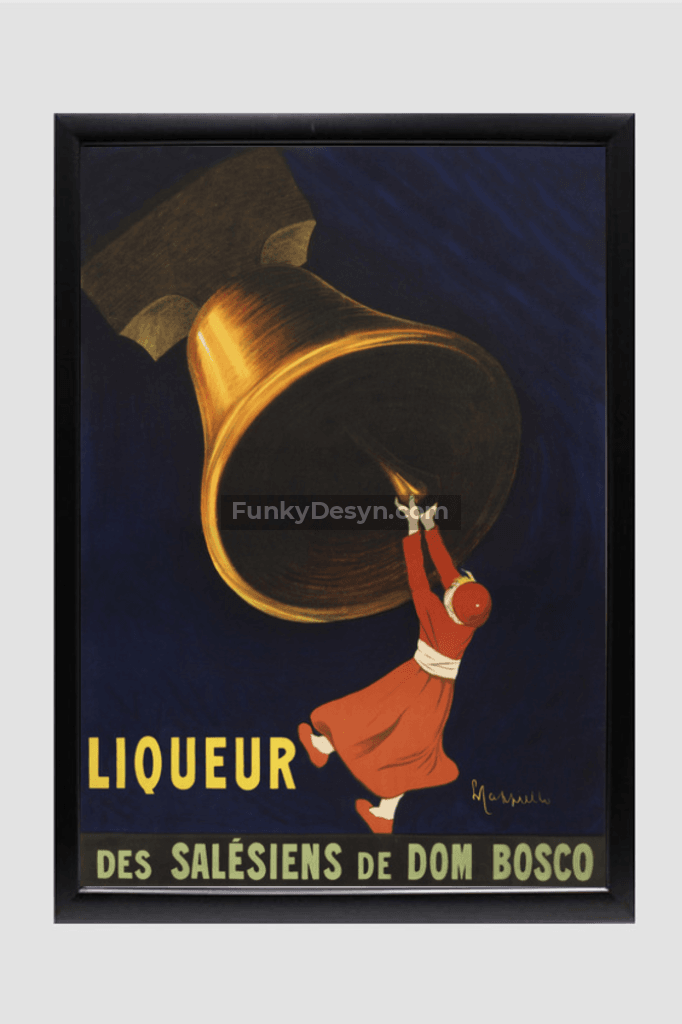 Angelus, liqueur des Salésiens de Dom Bosco (1907)  by Leonetto Cappiello