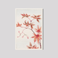 Branch of Momiji maple tree with leaves and seeds during 1870–1880 by Megata Morikaga