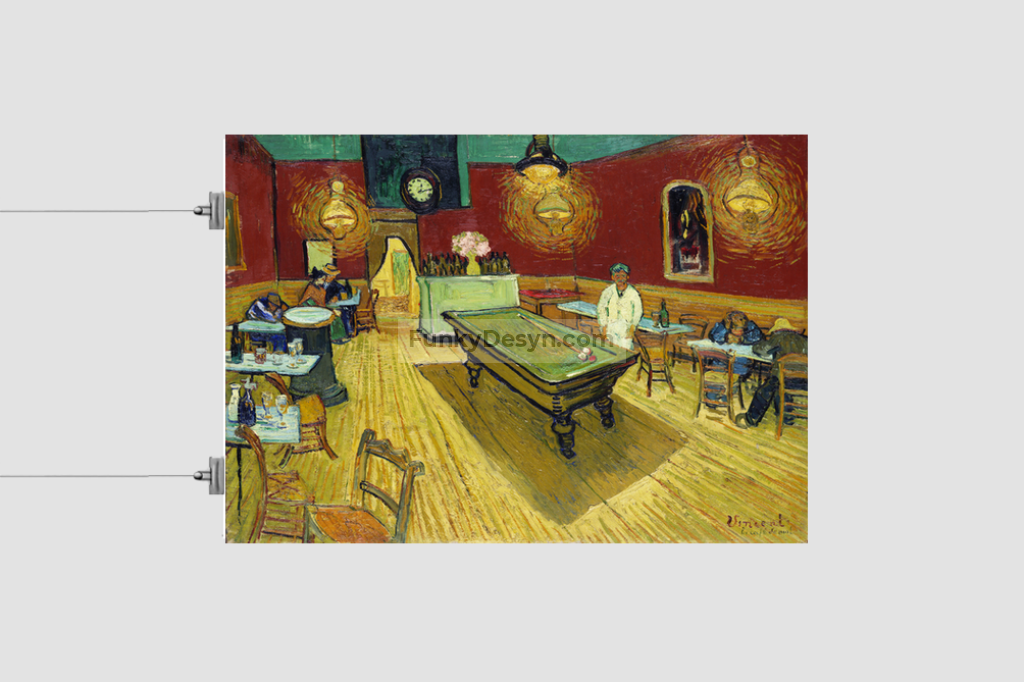 Le Café De Nuit (The Night Café) (1888) By Vincent Van Gogh. 8.3X11.7 Inches/ Rolled Poster