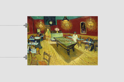 Le Café De Nuit (The Night Café) (1888) By Vincent Van Gogh. 8.3X11.7 Inches/ Rolled Poster