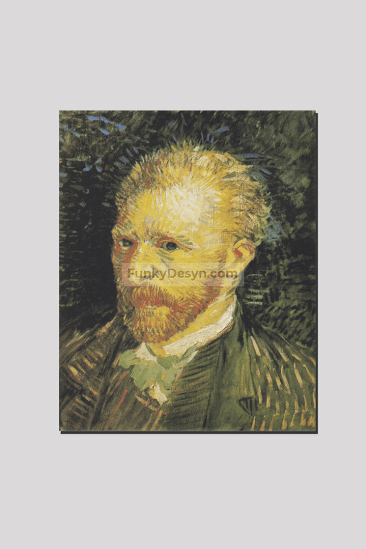Vincent Van Goghs Self-Portrait (1887) Famous Painting 16X20 Inches/ Wrapped Canvas