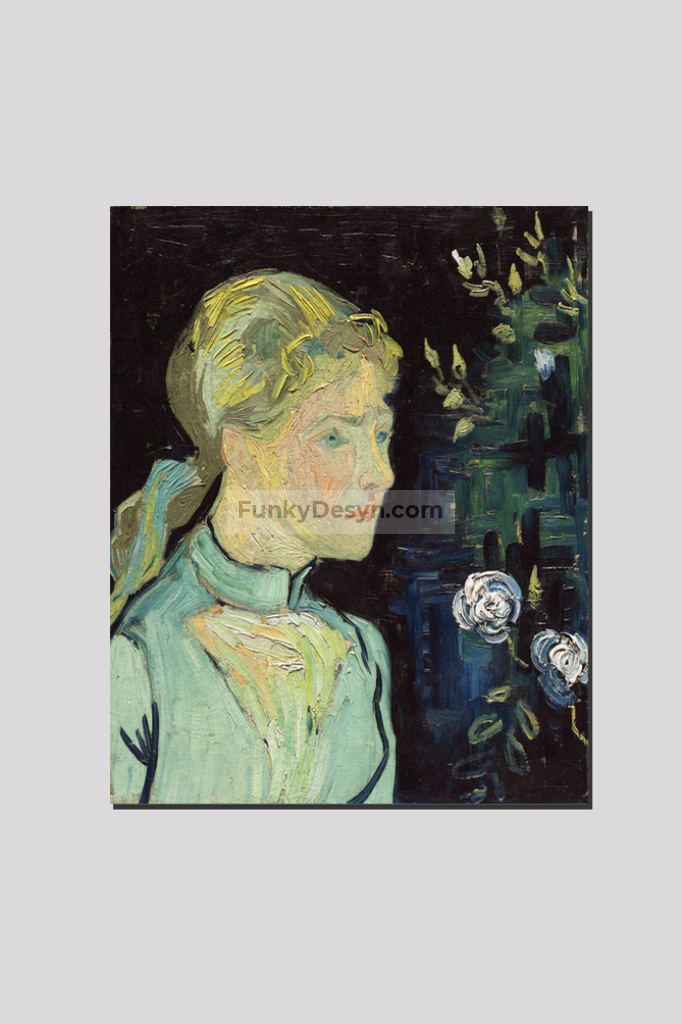 Adeline Ravoux (1890) By Vincent Van Gogh 16X20 Inches/ Wrapped Canvas