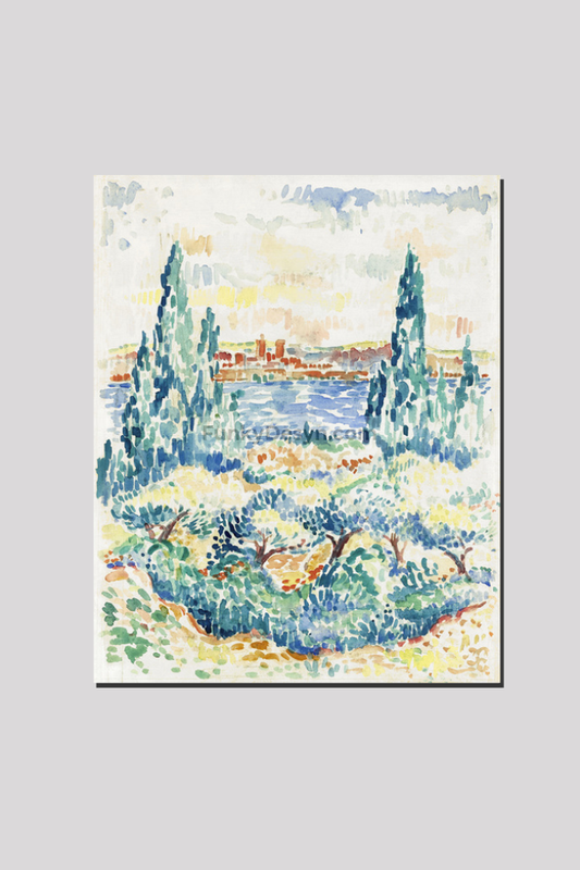 Antibes (1907) painting in high resolution by Henri-Edmond Cross