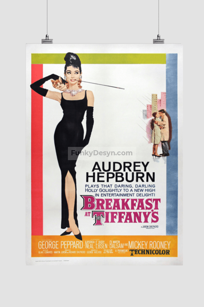 Breakfast At Tiffanys -1961 11.7X16.54 Inches/ Rolled Poster Decor