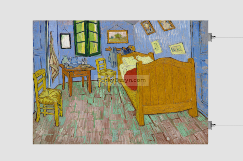 The Bedroom (1889) By Vincent Van Gogh. 11.7X16.54 Inches/ Rolled Poster