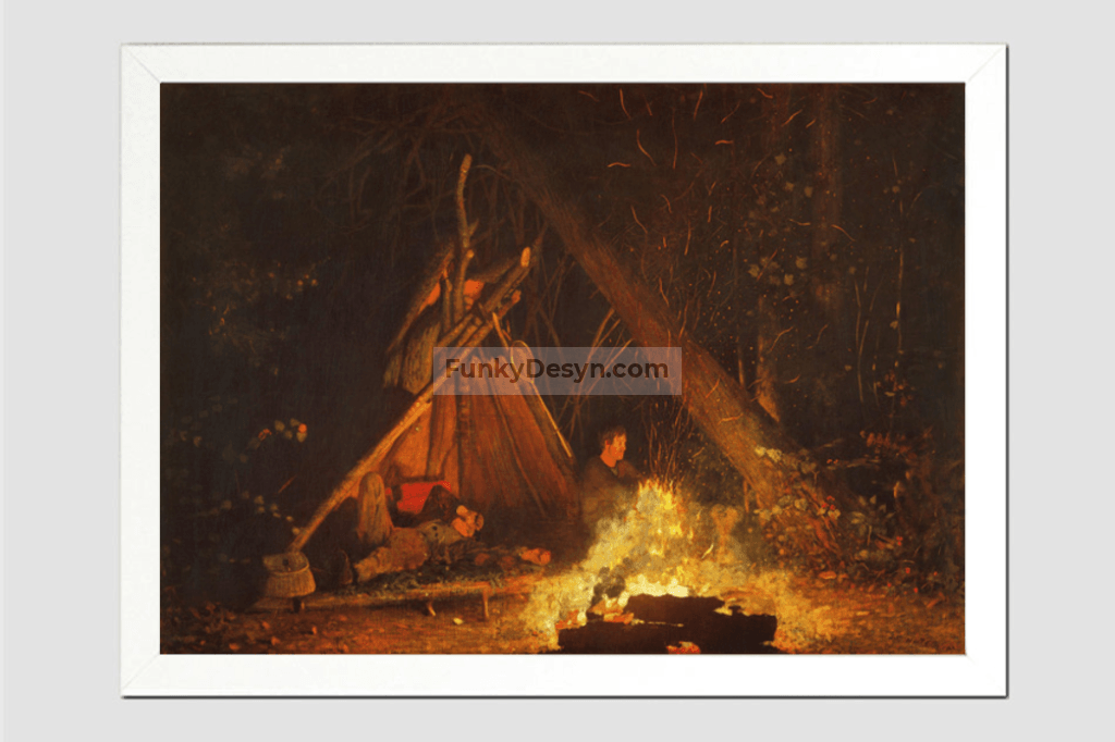 Camp Fire (1880) by Winslow Homer