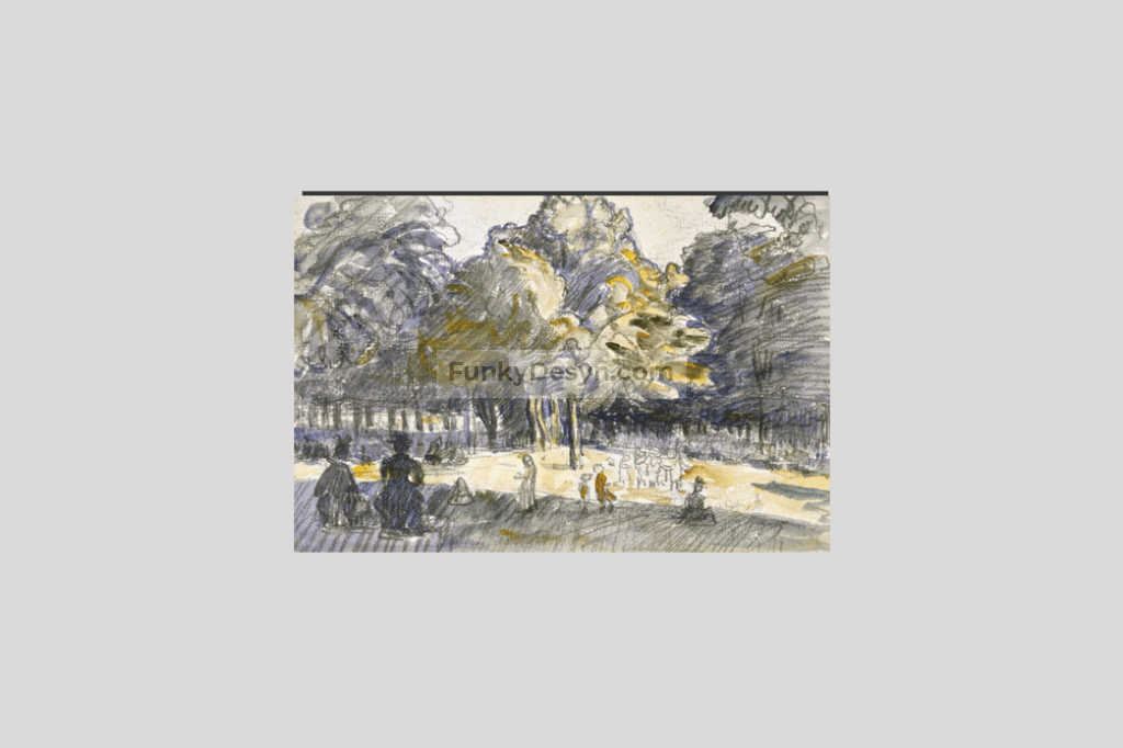 Study for 'Le Ranelagh (1899) painting i by Henri-Edmond Cross