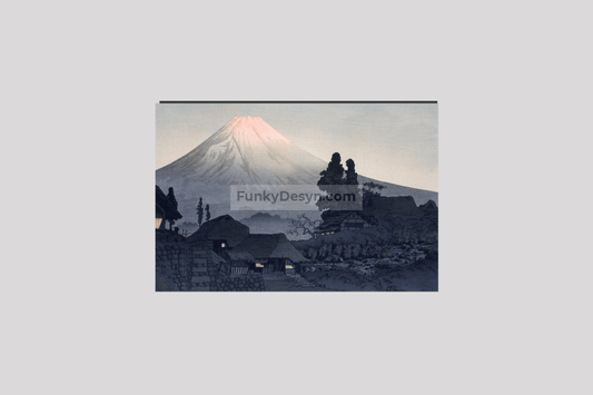 Mount Fuji From Mizukubo (1932) print in high resolution by Hiroaki Takahashi