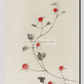 Large Pink Blossom on a Stem with Three Additional Buds by Katsushika Hokusai