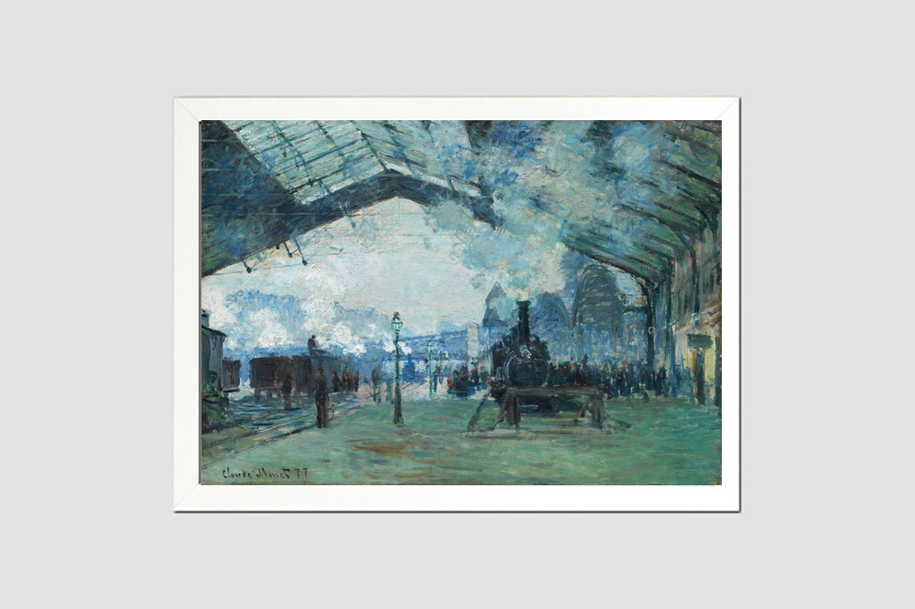 Arrival of the Normandy Train, Gare Saint-Lazare (1887) by Claude Monet