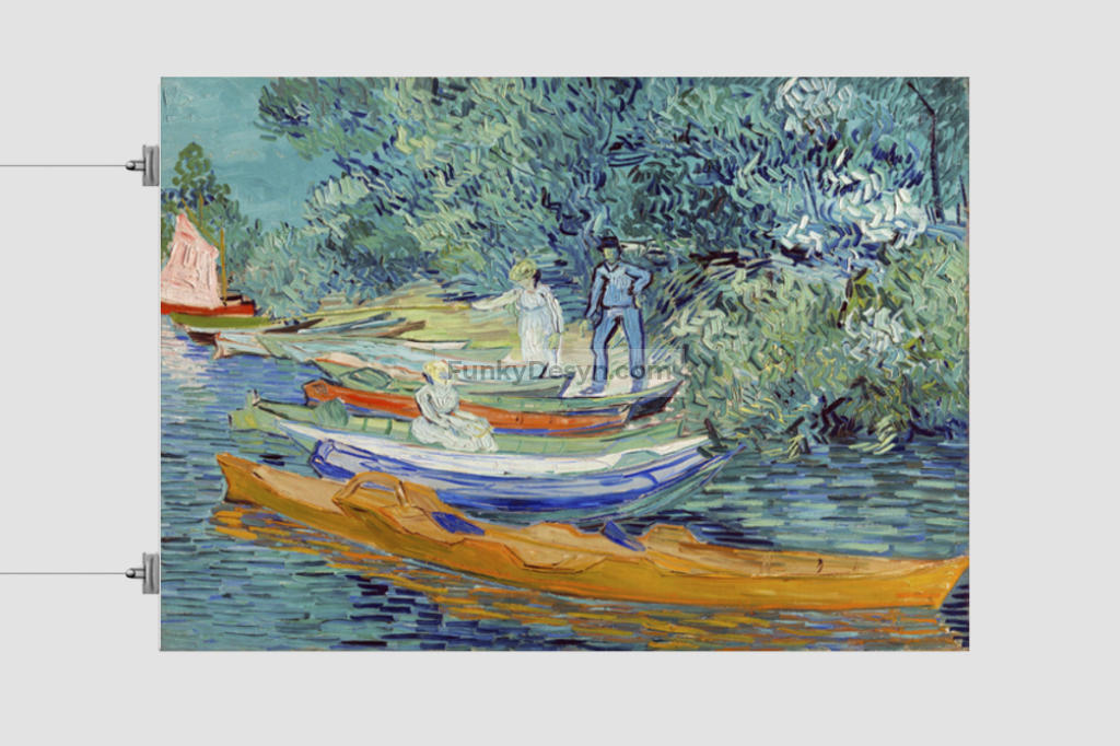Vincent Van Goghs Bank Of The Oise At Auvers (1890) Famous Painting 11.7X16.54 Inches/ Rolled Poster