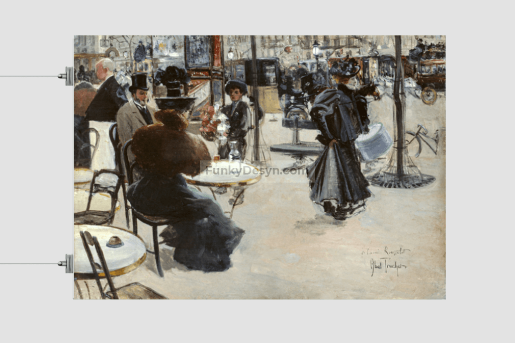 Street scene, Café terrace (1895) by Louis Abel-Truchet.