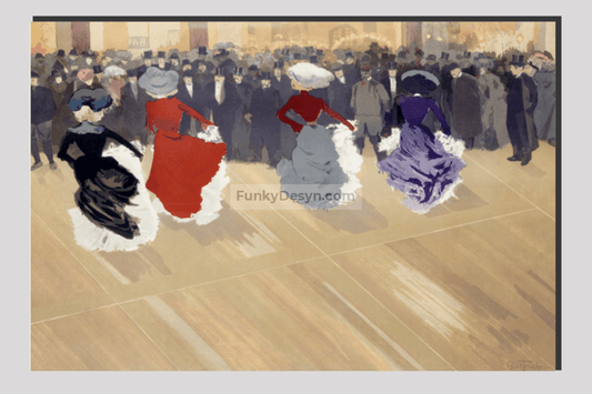 The quadrille at the Moulin-Rouge (1902) by Louis Abel-Truchet.