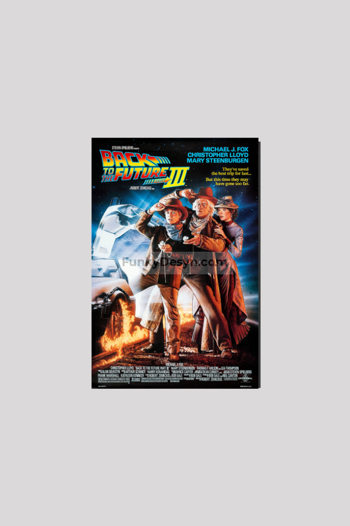 Back To The Future Part 3-1990 8X12 Inches/ Wrapped Canvas Decor