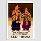 See India Vintage Darjeeling Tourism Poster Decor
