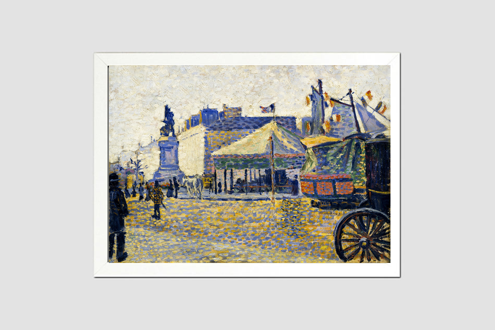 Place de Clichy (1887) painting  by Paul Signac