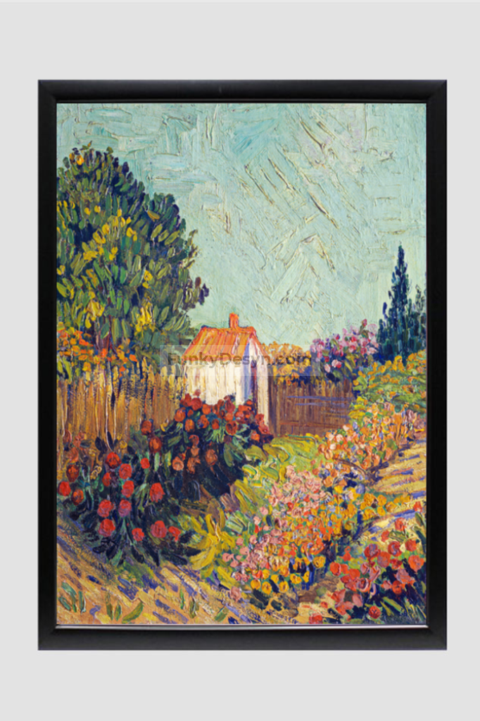 Landscape (19251928) By Vincent Van Gogh. 11.7X16.54 Inches/ Black Framed Poster