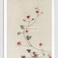 Large Pink Blossom on a Stem with Three Additional Buds by Katsushika Hokusai