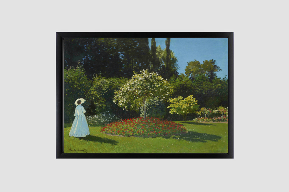 Monet's Lady in the garden (1867)