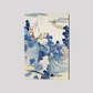 Fuji no Yukei by Utagawa Kuniyoshi (1798-1861), translated An Evening View of Fuji, a traditional Japanese ukiyo-e style illustration of the stream of Asazawa in spring with view of Mount Fuji from the hot springs at Hakon