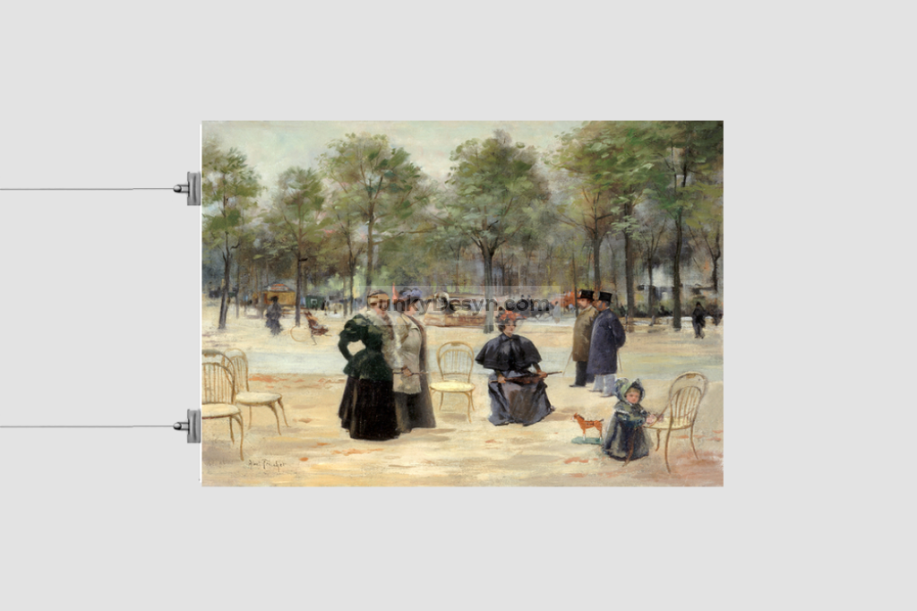 To the Champs Elysees (1895) by Louis Abel-Truchet.