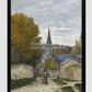 Monets Street In Sainte-Adresse (1867) 11.7X16.54 Inches/ Black Framed Poster