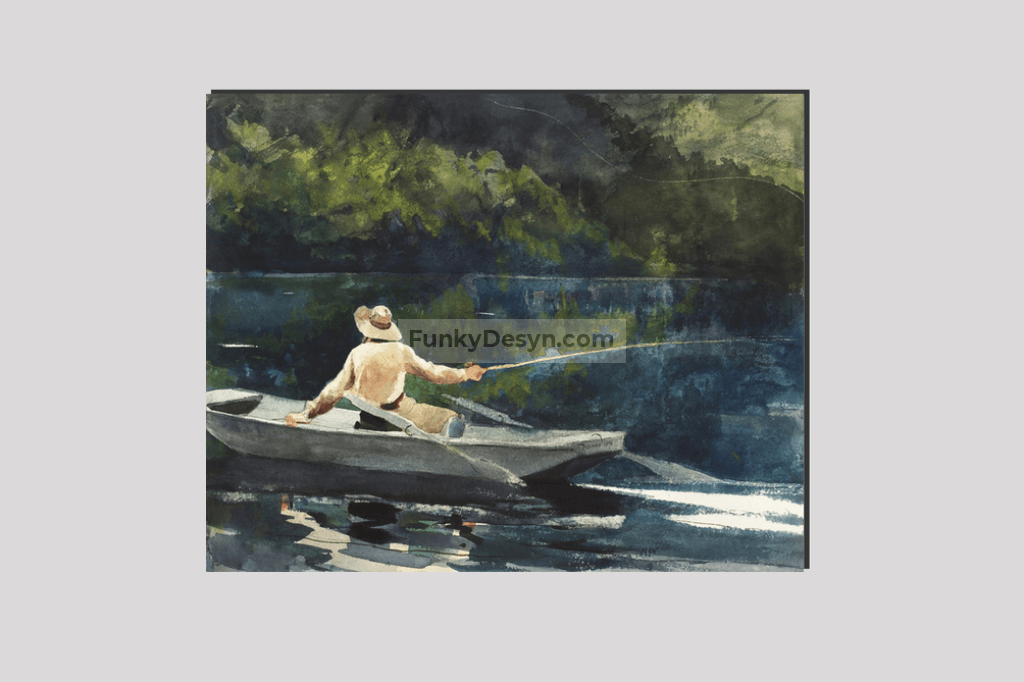 Casting, Number Two (1894) by Winslow Homer