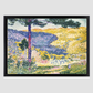 Valley with Fir; Shade on the Mountain (1909) painting in high resolution by Henri-Edmond Cross