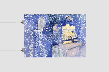 Venice Night of the Festival of the Redeemer (1903) painting in high resolution by Henri-Edmond Cross.