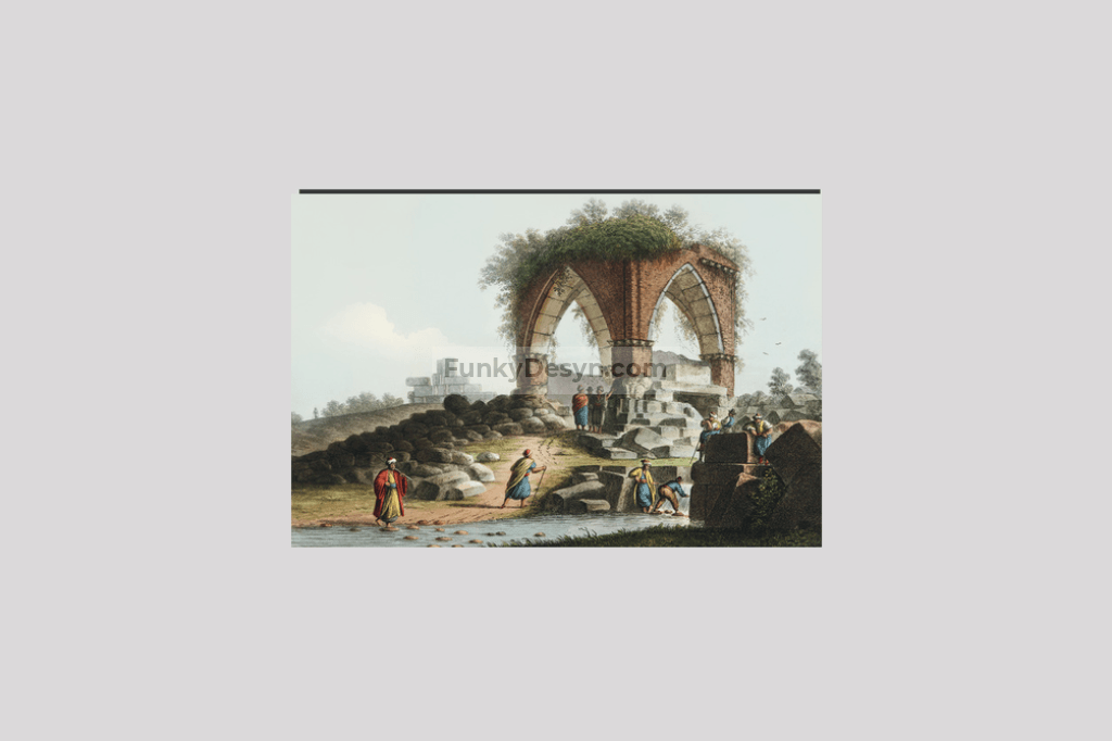 Fountain of Serpents from Views in the Ottoman Dominions, in Europe, in Asia, and some of the Mediterranean islands (1810) illustrated by Luigi Mayer (1755-1803).