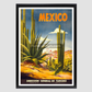 Direccion General De Turismo - Mexico Vintage Travel Poster 8.3X11.7 Inches/ Black Framed Decor